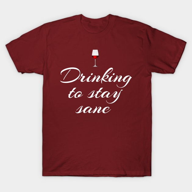 Drinking Wine T-Shirt by vladocar